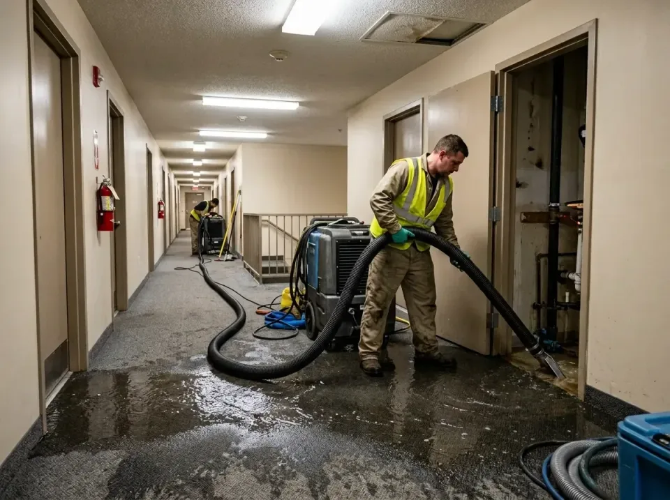 multi-unit-apartment-hallway-f-005 — frequently asked questions, Emergency Burst Pipe Water Extraction & Removal in Moon Lak…